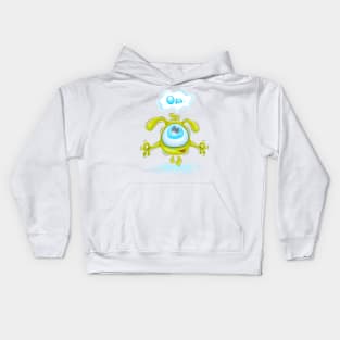 Meditating monster Kids Hoodie